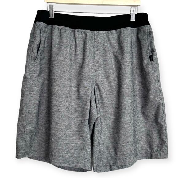 Prana Heather Gray Peak To Creek UPF Pull On Stretch Shorts Men's Size XL - Picture 1 of 9